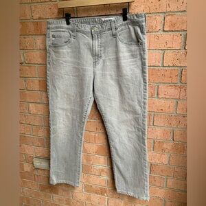 Adriano Goldschmied AG Mens Grey Slim Straight AG-ED Denim Jeans 36 36R